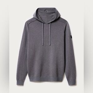 Rhone Emerson Wool Cashmere Knit Hoodie Gray Men’s M Luxury Sweater
